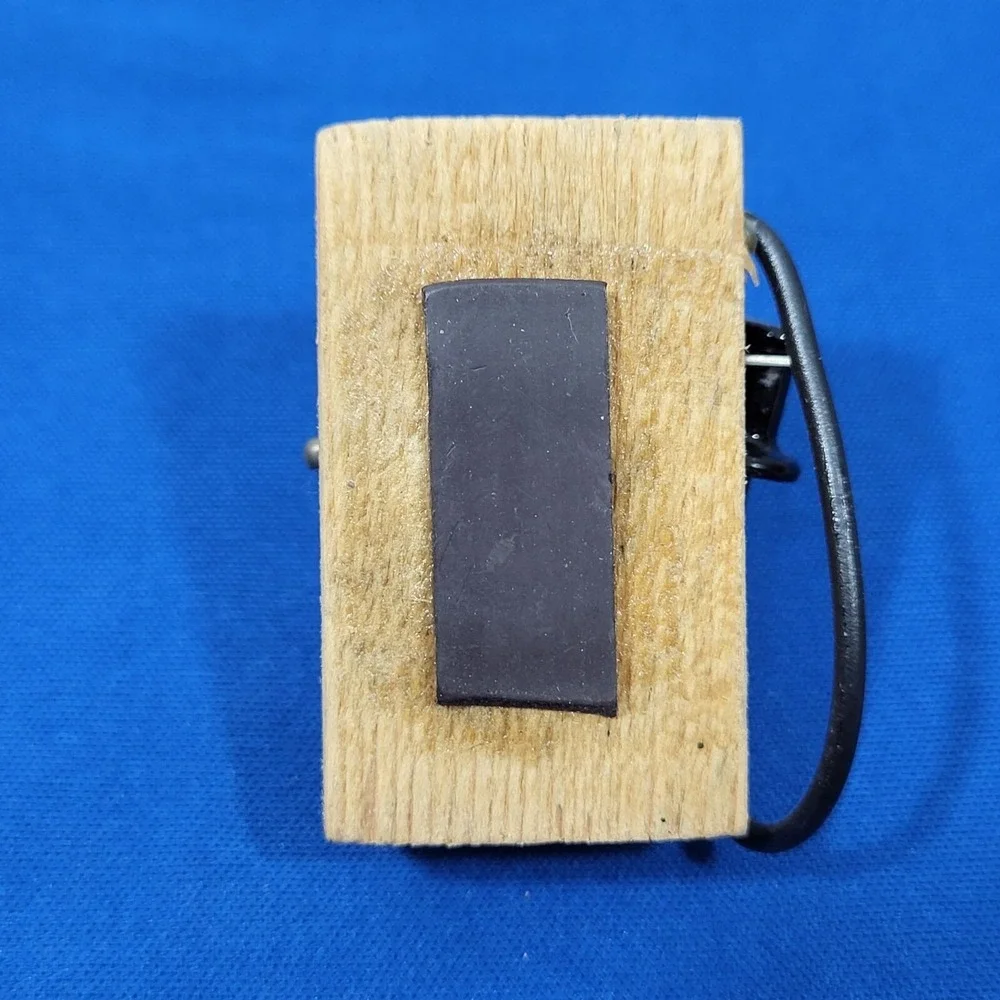 Handmade Antique‎ Telephone Magnet Wood Crafted Rustic Nostalgia